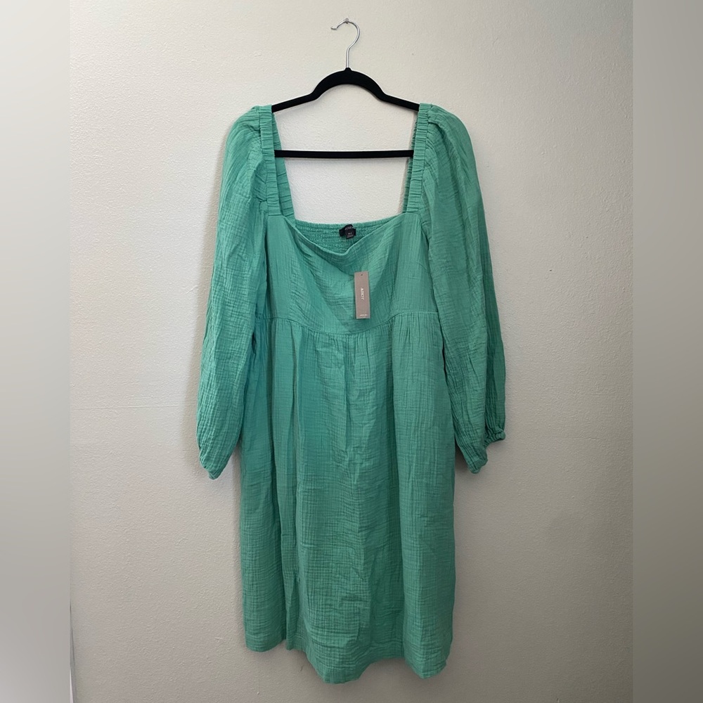 J Crew squareneck soft gauze dress